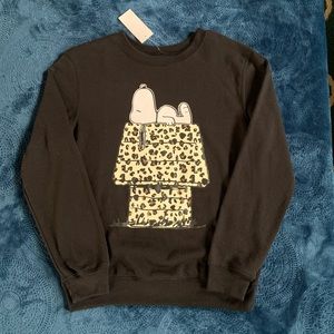 Snoopy Graphic Sweatshirt Love Tribe Size S